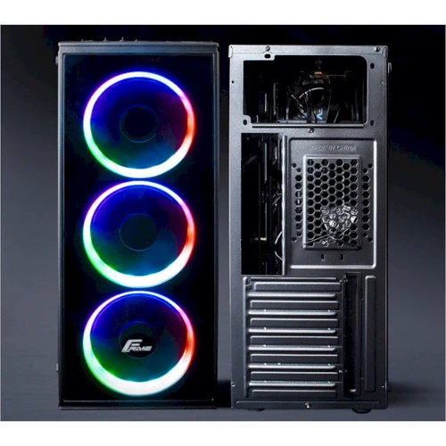 Корпус Frime Bastion Rainbow LED (BASTION-U3-3RWSRF-WP): Типоразмер Midi-Tower
