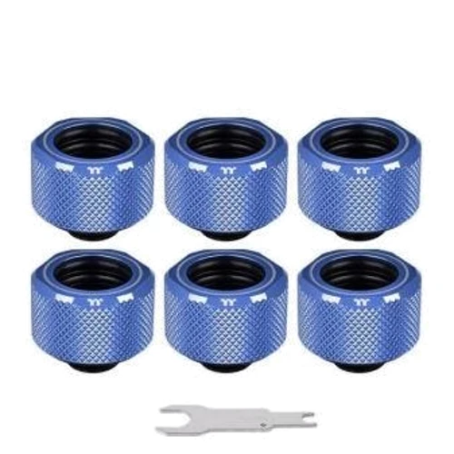 Система охлаждения Thermaltake Pacific C-Pro G1/4 PETG 16mm OD Fitting Kit - Blue(CL-W210-CU00BU-B)