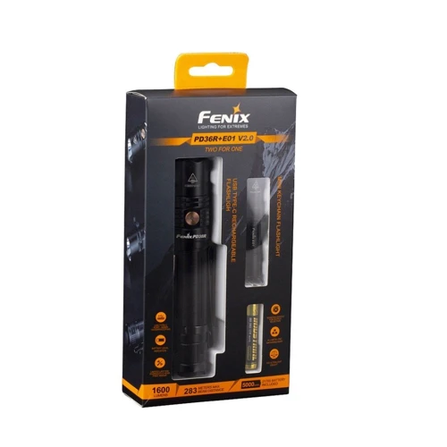 Ліхтар туристичний Fenix PD36R + Fenix E01 V2.0 (PD36RE01V20): Кількість режимів 6