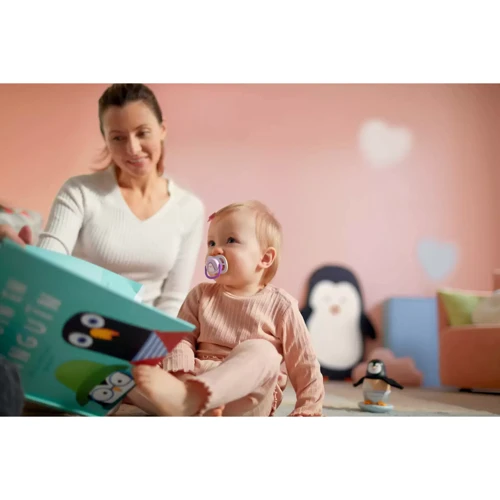 Пустушка ортодонтична Philips AVENT Ultra Air Animal для дівчаток 0-6 міс 2 шт (SCF080/06): Форма соски ортодонтическая