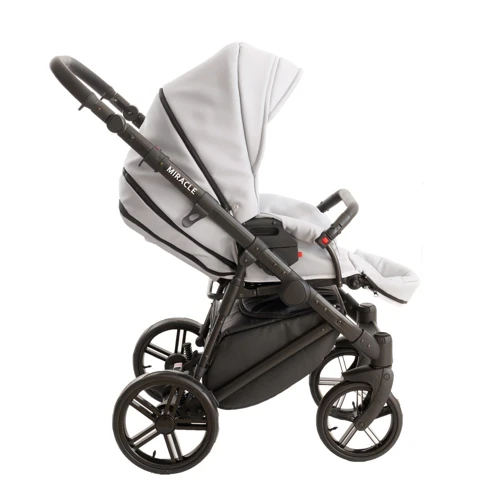 Універсальна коляска 2 в 1 Broco Miracle Black 9023-BMB-04, grey, сірий фото 15
