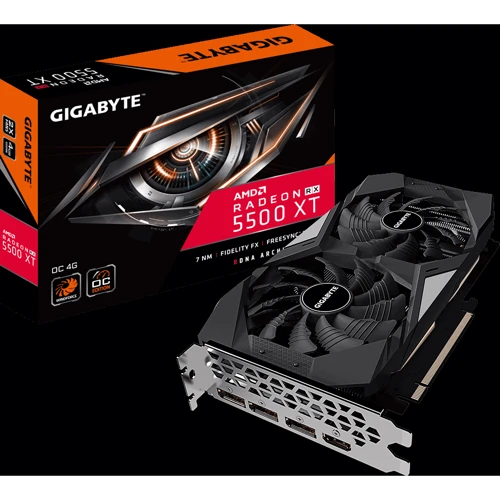 Видеокарта Gigabyte Radeon RX 5500 XT OC 4GB (GV-R55XTOC-4GD)