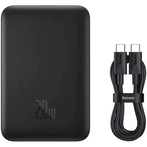 Внешний аккумулятор Baseus Power Bank 10000mAh Mini Magnetic Wireless 20W Black (PPCX070001) фото 8