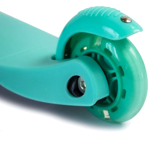 Дитячий самокат Micro Mini. Turquoise (світяться колеса) 1218532076: Тип коліс литі