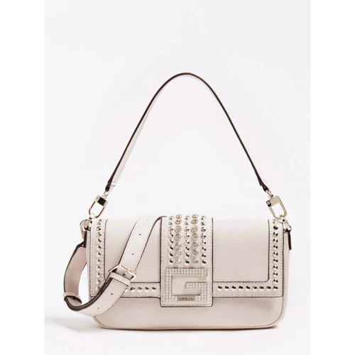 Женская сумка-сэтчел Guess Bling Shoulder Bag молочная (HWVG7984190-STO)