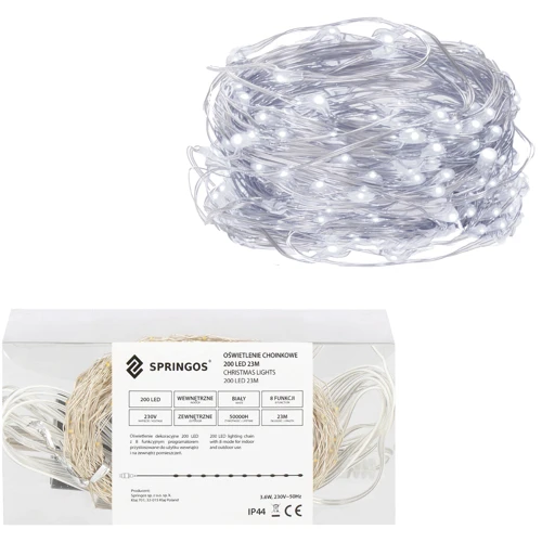 Гірлянда Springos 20 м 200 LED CL0083 Cold White фото 7