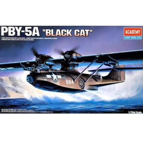 Модель Academy Морський патрульний бомбардувальник PBY-5A Black Cat Catalina (AC12487)
