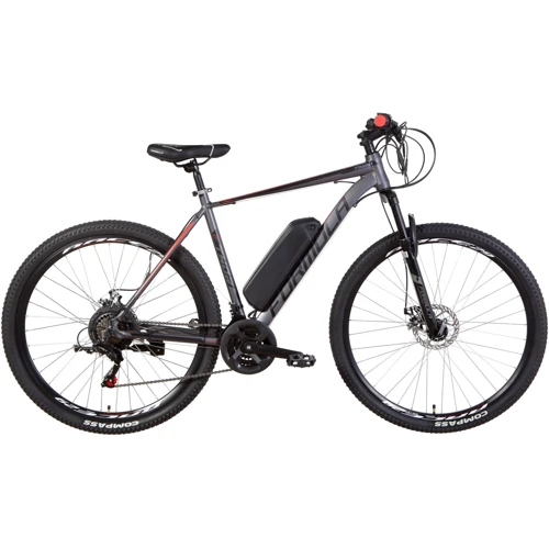 Электровелосипед 29" Formula THOR 1.0 350Вт 36В, 2021 (серо-черный с красным (м)) (ELB-FR-29-117)