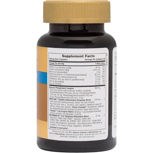 Natures Plus AgeLoss Brain Support, 60 Capsules (NTP8011): Форма выпуска Капсулы