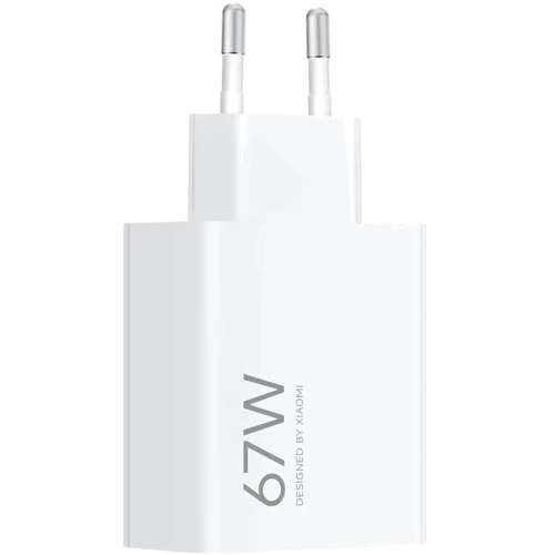 Зарядний пристрій Xiaomi Wall Charger USB 67W HyperCharge White (BHR07SKEU): Кабель в комплекті отсутствует