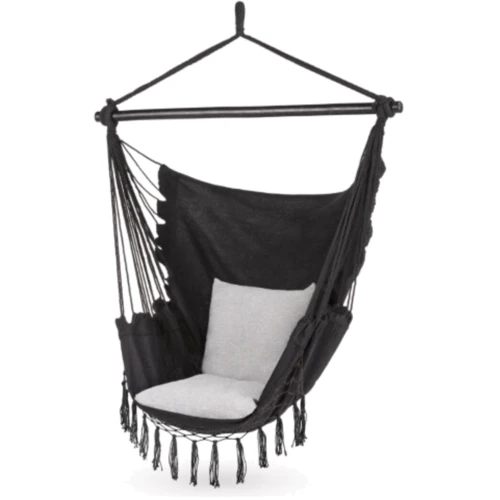 Гамак Outtec Boho XXL Бразильське крісло чорний (5907766662426)