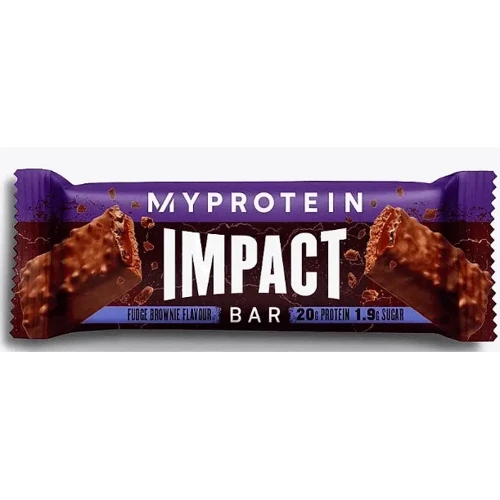 Протеиновый батончик Myprotein Impact Protein Bar 64 g / 1 serving / Fudge Brownie