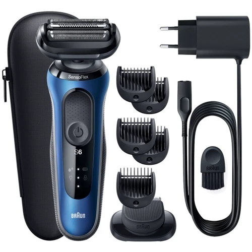 Электробритва Braun Series 6 61-B1500s синя/чорна
