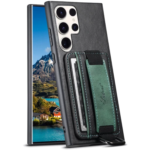 Аксессуар для смартфона Epik Leather Case Wallet and Straps Black for Samsung S918 Galaxy S23 Ultra: Тип накладка на заднюю часть