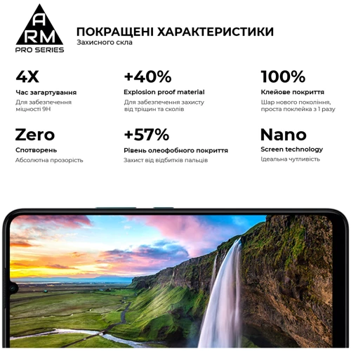 Аксессуар для смартфона ArmorStandart Tempered Glass Pro Black for Nokia C31 (ARM64946) фото 6