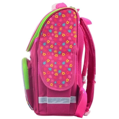 Рюкзак школьный Smart каркасный Smart PG-11 Green flowers: Тип Для первоклассников