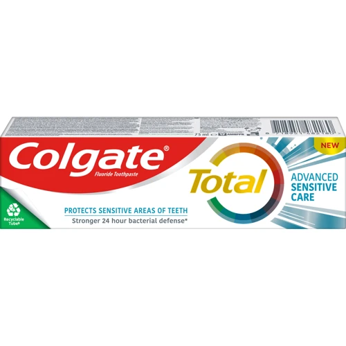 Colgate Total 12 Sensitive Care Зубная паста для чувствительных зубов 75 ml: Назначение Чувствительные зубы, Антибактериальное
