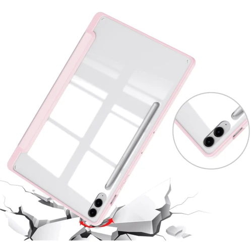 Аксесуар для планшетних ПК BeCover Case Book Soft Edge з Pencil Mount Pink для Samsung X810 Galaxy Tab S9 Plus / S9 FE Plus SM-X610/SM-X616B (710408) фото 4