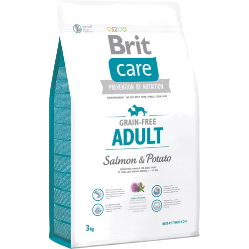 Сухий корм для собак вагою до 25 кг Brit Care GF Adult Salmon & Potato 3 кг (8595602510153)