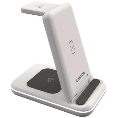 Зарядное устройство Canyon Wireless Charger WS-304 15W Cosmic Latte (CNS-WCS304CL): Кабель в комплекте встроенный