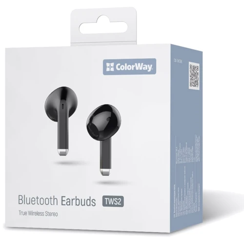 Наушники ColorWay Slim TWS-2 Earbuds Black (CW-TWS2BK) фото 7