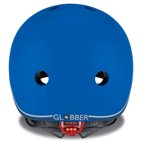 Шолом захисний дитячий GLOBBER EVO LIGHTS, пастельний синій, з ліхтариком, 45-51см (XXS / XS): Колір синій