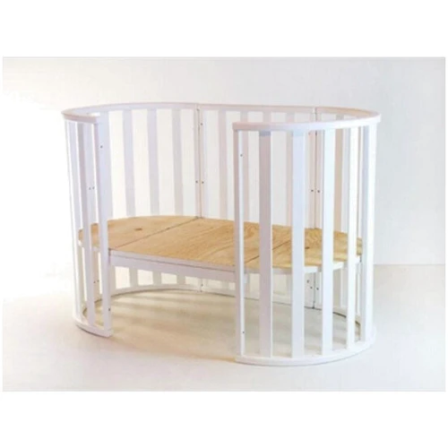 Кровать детская Twins Cozy овальная 160х60 9800-TC-160-01, белая