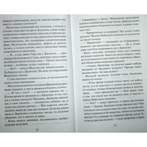 Эрин Хантер: Коты-Воители. Судьба Небесного племени. Сомнение: ISBN 978-5-00111-035-4