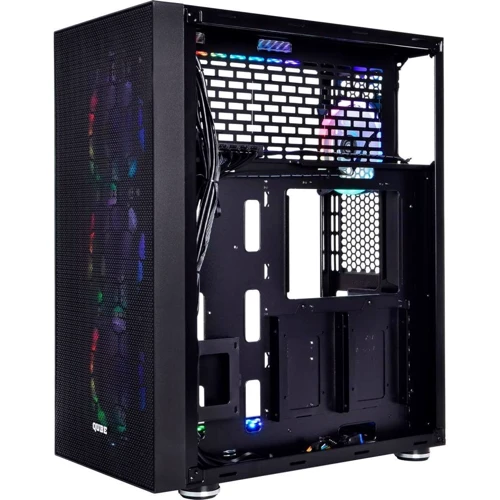 Корпус QUBE TITAN ARGB Black (TITAN_AJ88ARGB): Матеріал передній панелі сталь