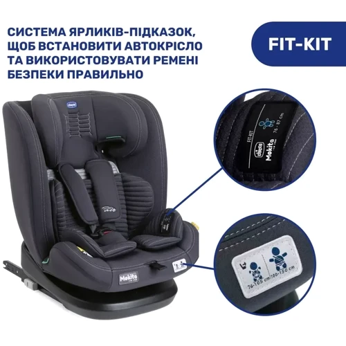 Автокресло Chicco Mokita Air i-Size черное (87034.72) фото 8