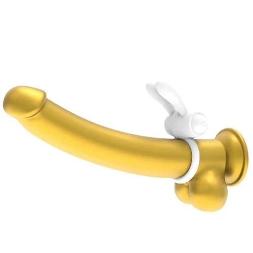 Эрекционное виброкольцо LoveToy Power Clit Cockring, White