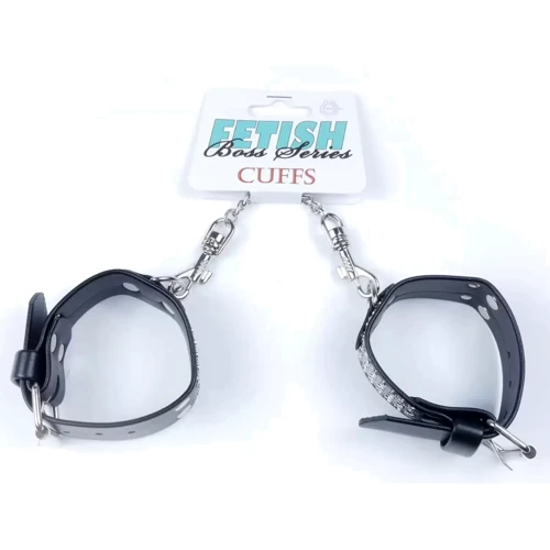 Наручники с кристаллами Fetish Boss Series - Handcuffs with cristals Silver (BS3300094)