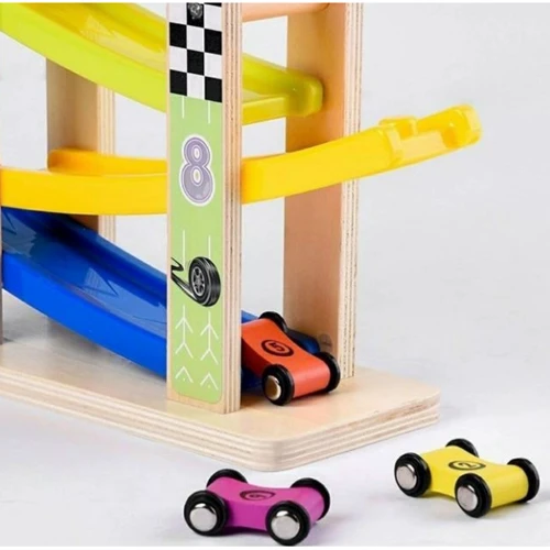 Деревянная игрушка Tree Toys Трек машинки 8 шт. (MD 2541)