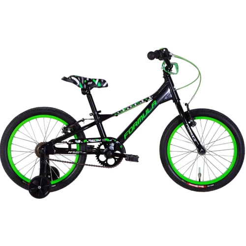 Велосипед AL 18" Formula SLIM рама-2022 (чорно-зелений)