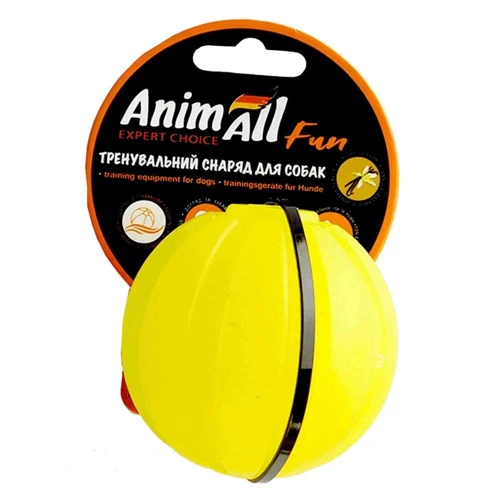 М'яч для собак AnimAll Fun тренувальний 7 см жовтий