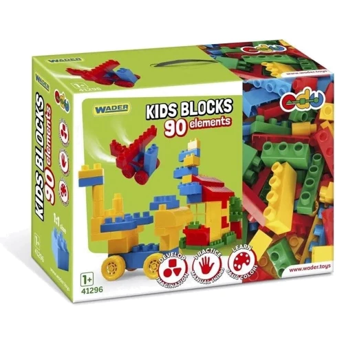 Конструктор Wader Kids Blocks 90 элементов (41296)