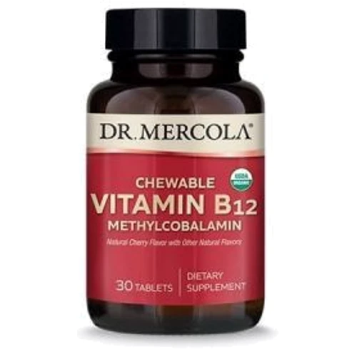 Dr. Mercola Vitamin B12 1000 mcg Вітамін В12 органік 30 жувальних таблеток