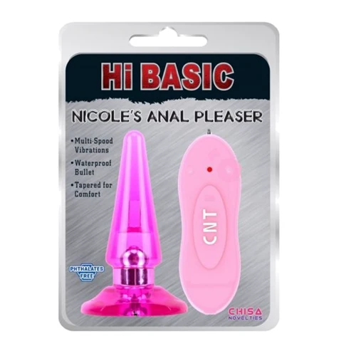 Анальный плаг с вибрацией NICOLE'S Anal Pleaser - Pink, 291322