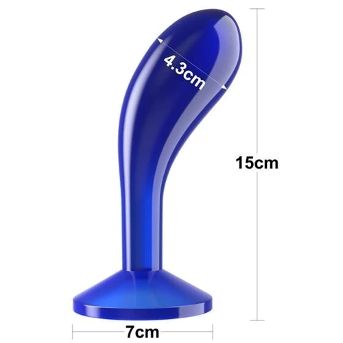 Анальная пробка LoveToy Flawless Clear Anal Plug 6" Blue