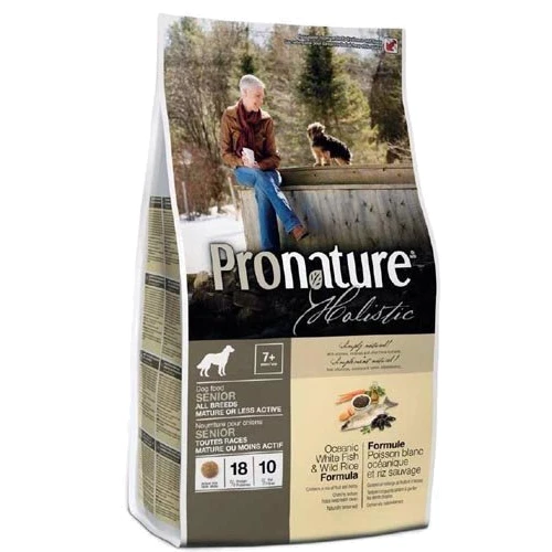 Сухой корм для пожилых собак Pronature Holistic Senior со вкусом океанической белой рыбы и дикого риса 2.72 кг (65672536035)