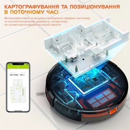 Робот уборщик Kyvol Cybovac E31 Black: Дополнительно Для уборки шерсти, Для маленькой квартиры, Для больших помещений, Удаленное управление, Система филь