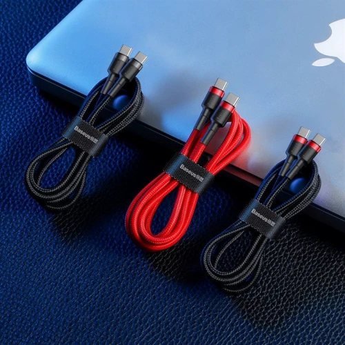 Кабель Baseus Cable USB-C to USB-C Cafule 2m Black (CATKLF-HG1) фото 6