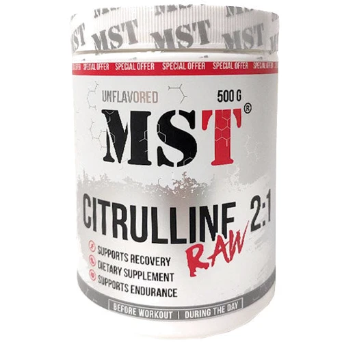 Аминокислота для спорта MST Citrulline 2:1 Raw 500 g /125 servings/ Unflavored