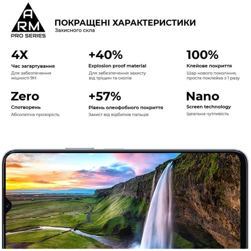 Аксессуар для смартфона ArmorStandart Tempered Glass Pro Black for Honor X6 / X6a (ARM69381) фото 6