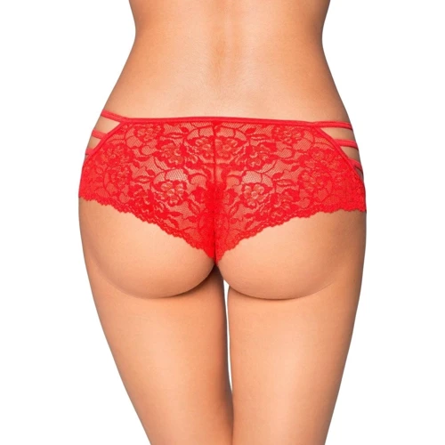 Женские стринги-шортики SoftLine - Shorts 2478, S/M (red)