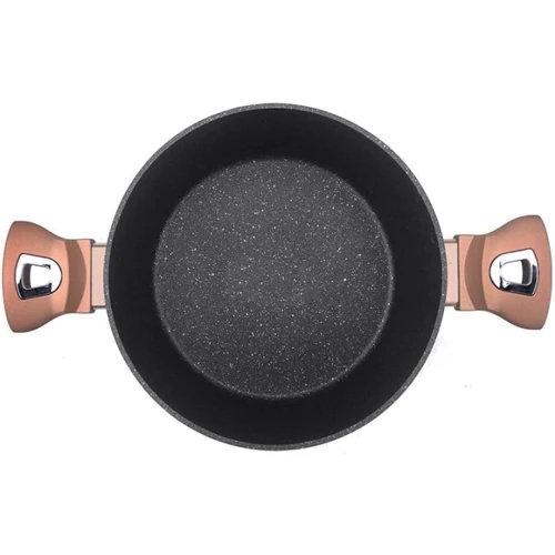 Кастрюля Berlinger Haus Metallic Line Rose Gold Edition с крышкой 6.1л (BH 1516N): Диаметр, см 28