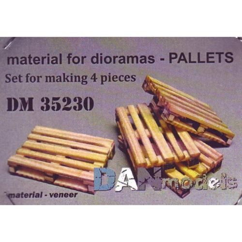 Набор DAN models шпона для сборки поддонов, 4шт (деревянные) DAN35230