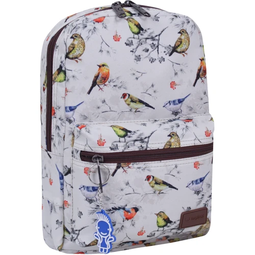 Жіночий рюкзак Bagland Молодіжний Mini 67 сірий (0050664)