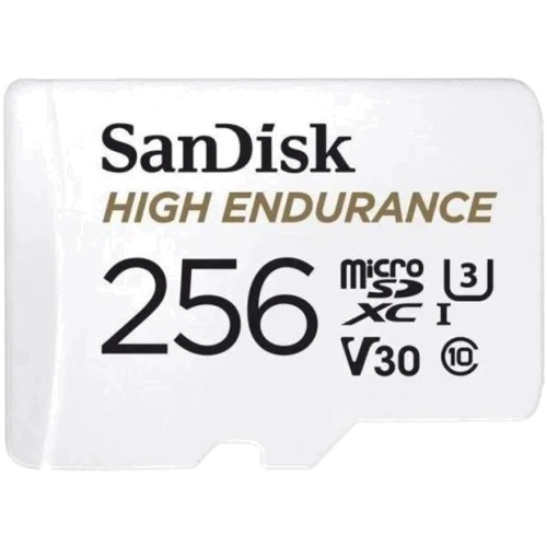 Карта памяти SanDisk 256GB microSD Сlass 10 UHS-I U3 V30 High Endurance + adapter (SDSQQVR-256G-GN6IA)