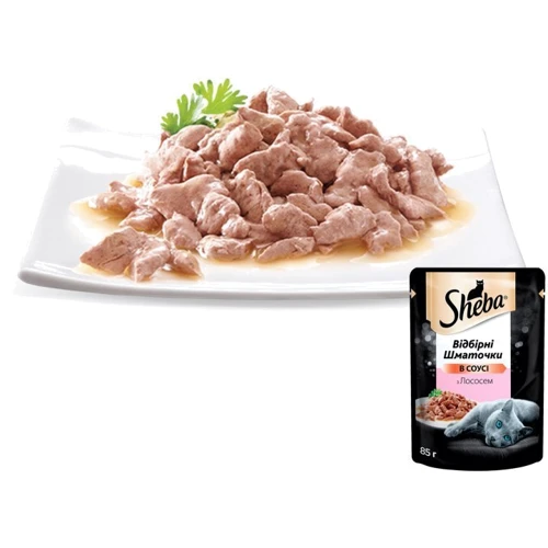 Влажный корм Sheba cig POU для котов с лососем в соусе 24х85 г (4770608258832): Класс Супер премиум